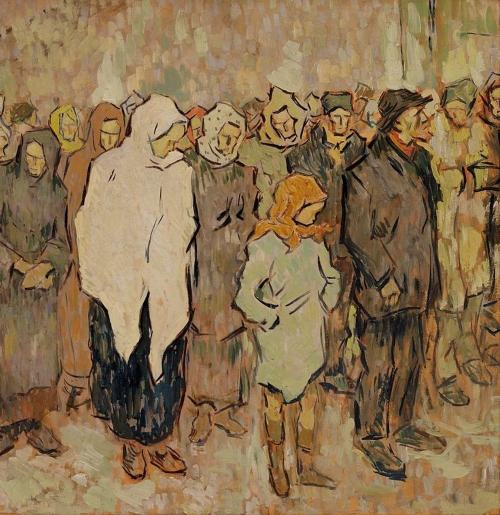 Nicolae Tonitza, "Bread Line" (detail)