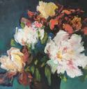 Jasna Bell, "Irises and Peonies"