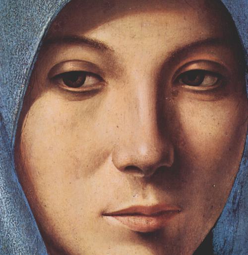 Antonello da Messina, Virgin of the Annunciation (detail)