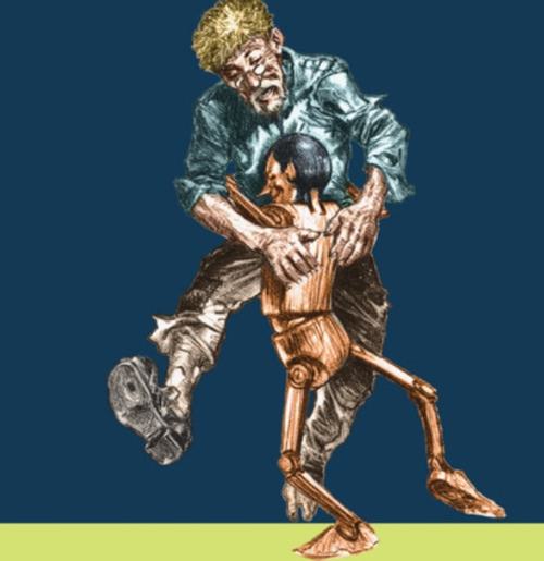 Cover detail from "Pinocchio with Reflections on a Father’s Love by Franco Nembrini"